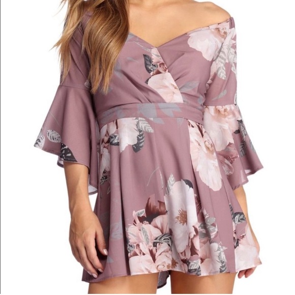 Windsor Dresses & Skirts - Windsor Purple Floral Romper
